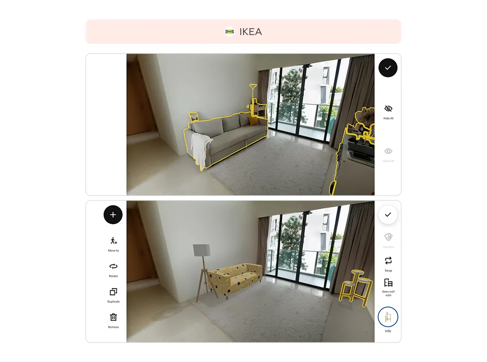 M-commerce UX best practice example by IKEA