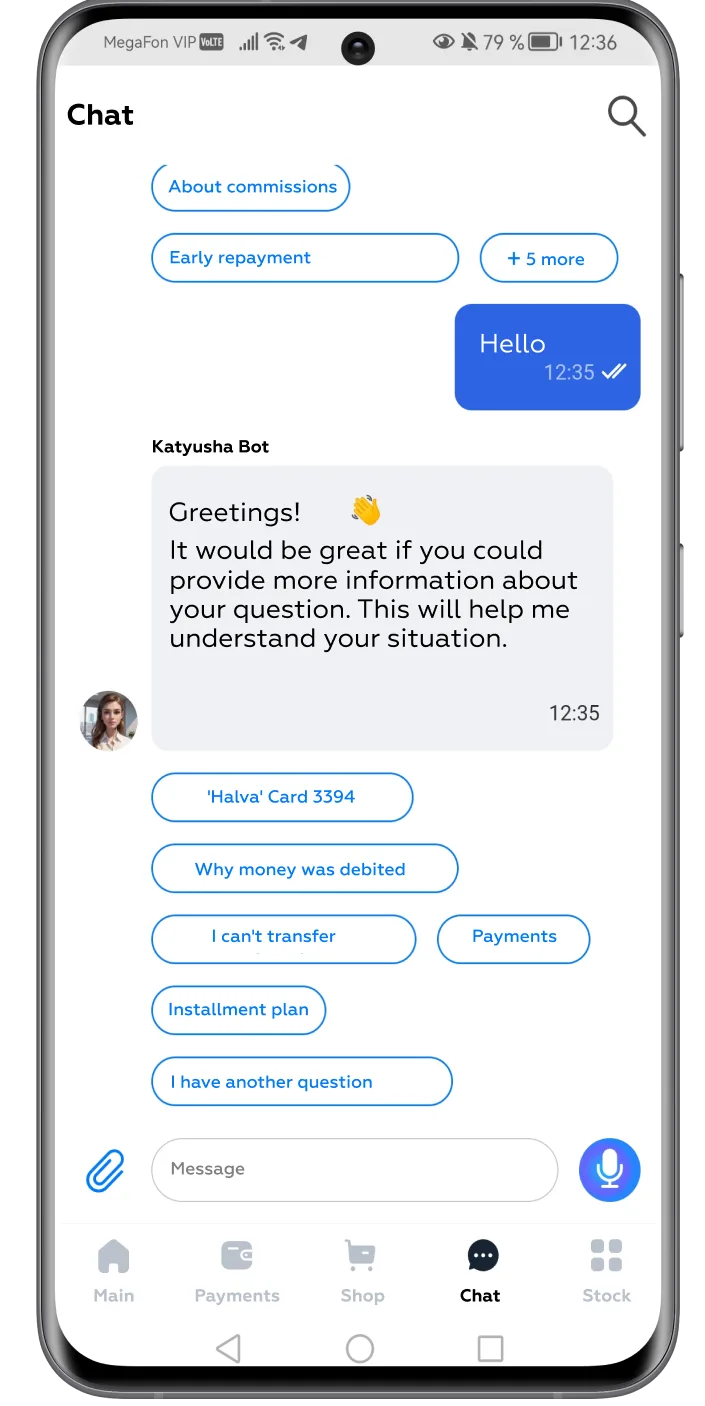 Conversational layers in UI